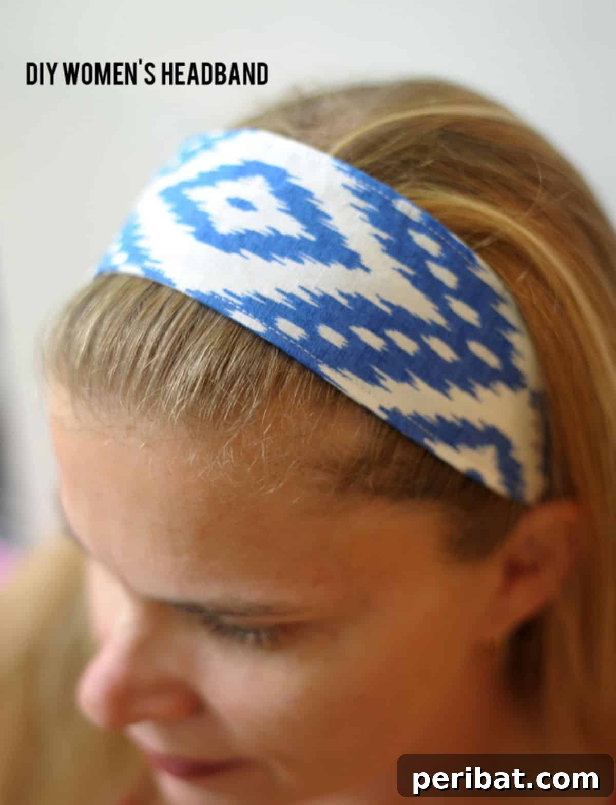 DIY women's fabric headband, handmade hair accessory, stylish gift for girlfriend