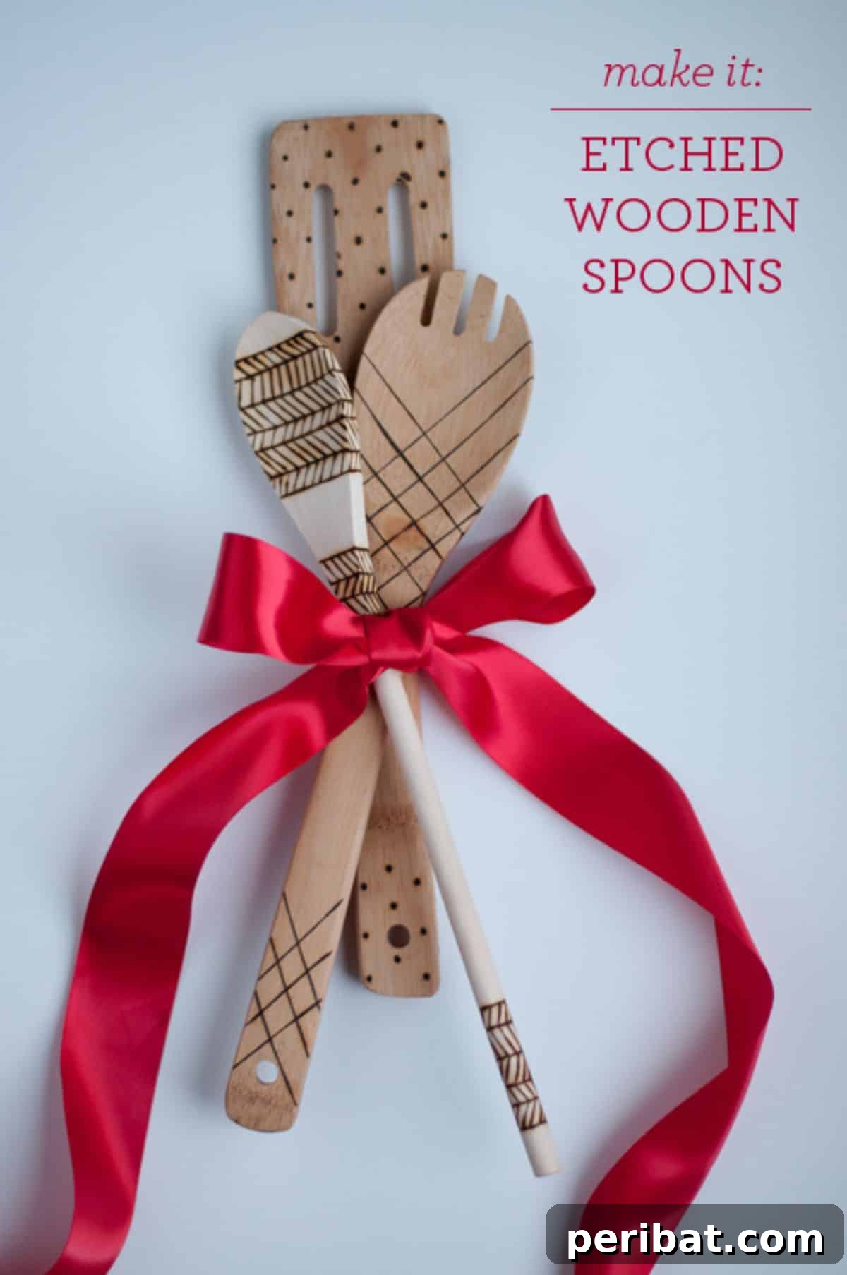 Personalized etched wooden spoons, unique kitchen gifts, DIY cooking utensils for girlfriend