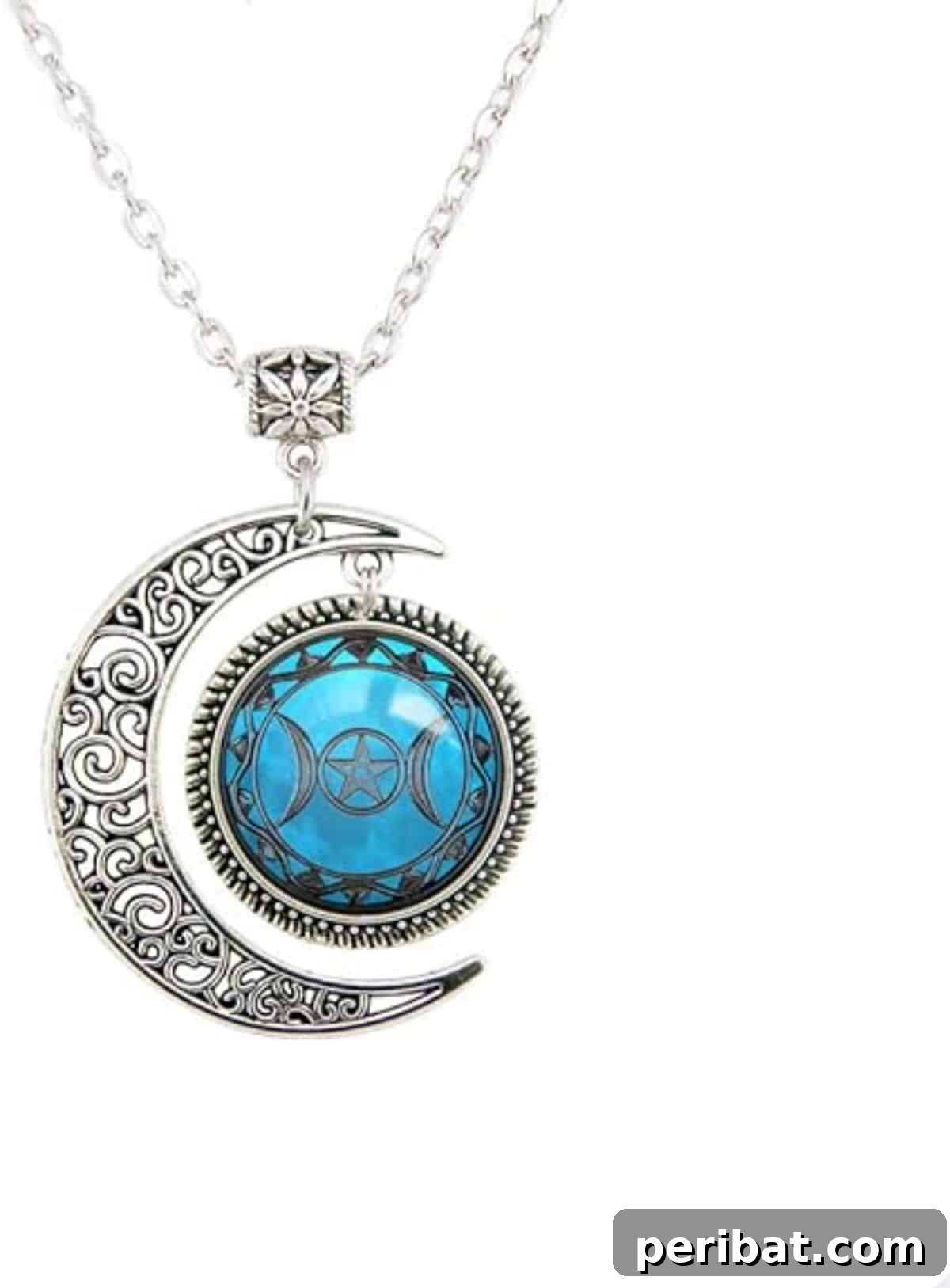Beautiful Season DIY Full Moon Necklace, handmade celestial jewelry, unique gift for girlfriend