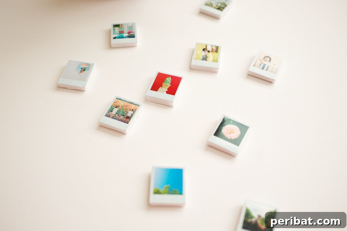 DIY mini Polaroid magnets, personalized fridge decor, unique photo gifts for girlfriend