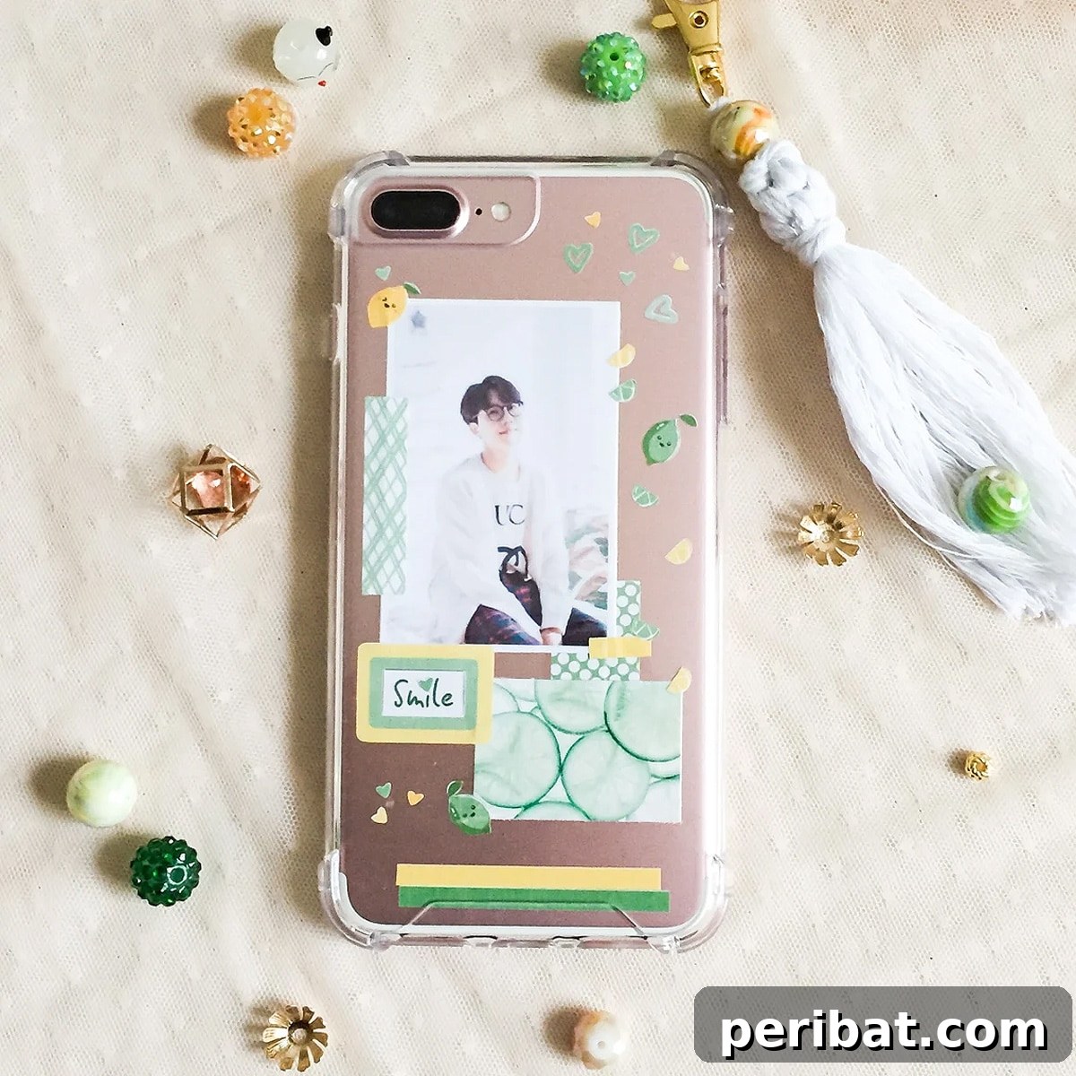 Your Phone Your Canvas 45 DIY Case Crafts 47 A dynamic K-Pop phone case DIY sticker pack, featuring an assortment of pre-cut stickers, photos, and iconic imagery, perfect for customizing a fan-inspired phone case.