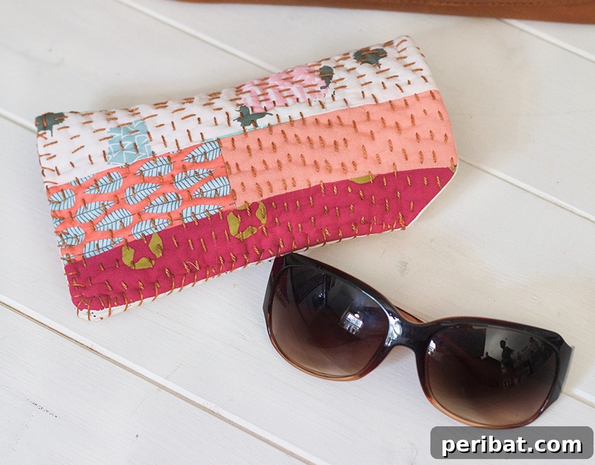 Craft Your Own Stylish Sunglass Cases 8 cute glasses bag and glasses on table
