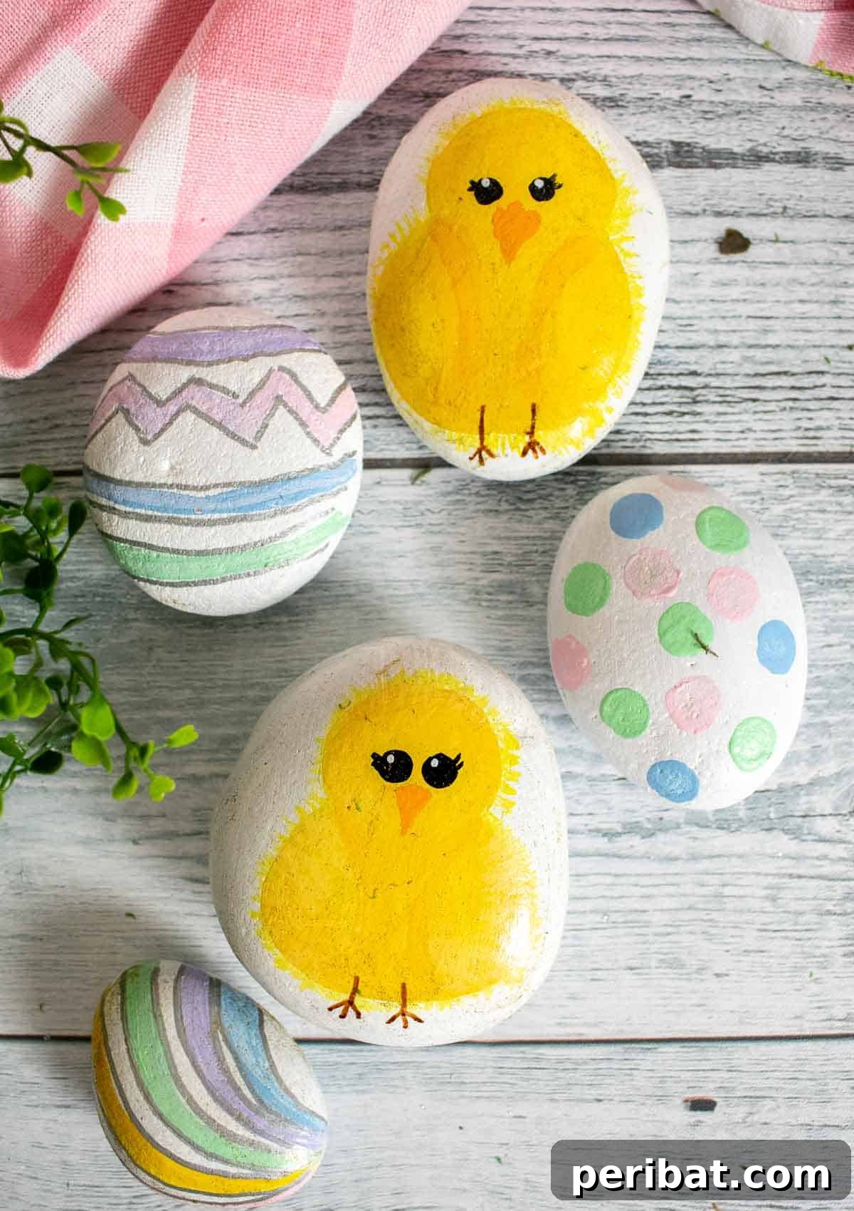 Creative Painted Rocks: Ideas, Projects, and Starter Kits 20 A vibrant collection of cute Easter-themed painted rocks