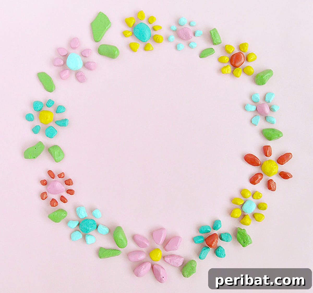 Creative Painted Rocks: Ideas, Projects, and Starter Kits 24 A vibrant painted rock flower puzzle, with individual petals