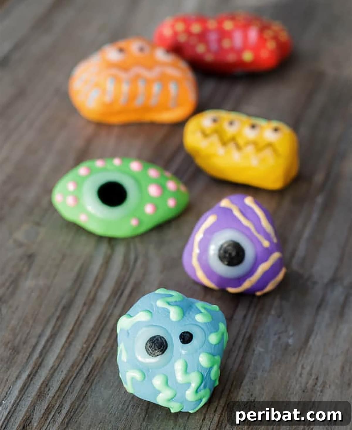 Creative Painted Rocks: Ideas, Projects, and Starter Kits 26 Glow-in-the-dark monster rocks illuminating a dark space
