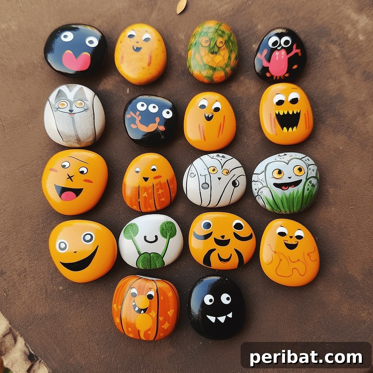 Creative Painted Rocks: Ideas, Projects, and Starter Kits 7 A selection of spooky and fun Halloween painted rocks