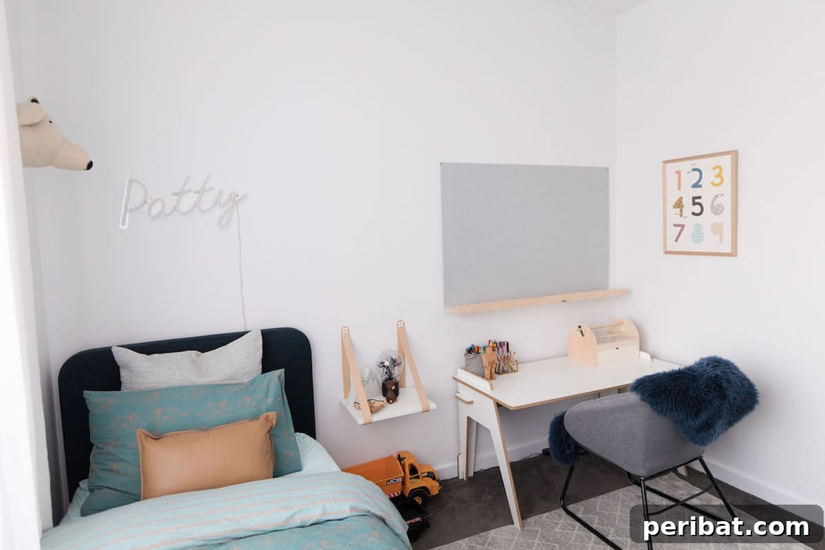 27 Creative DIY Pinboard Projects 20 DIY oversized pinboard with integrated floating shelf for an elegant bedroom display