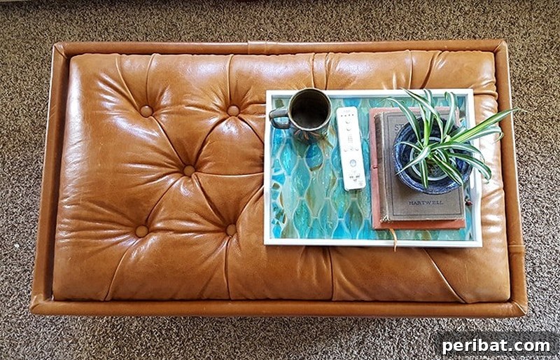 42 Creative DIY Serving Tray Projects 32 Vibrant decorative mosaic serving tray bringing a splash of color to your space