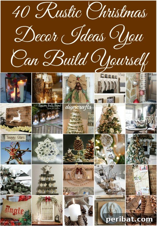 Handcrafted Rustic Christmas Decor 40 DIY Projects 2 40 Rustic Christmas Decor Ideas You Can Build Yourself