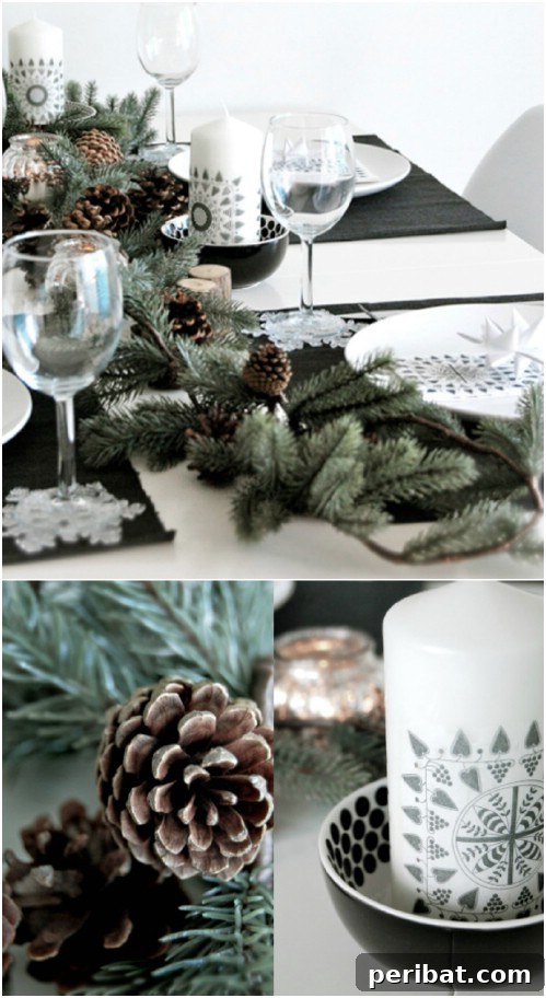 Pinecone Table Garland