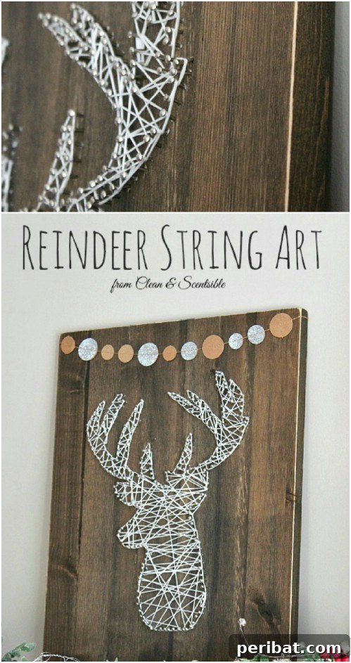 Reindeer String Art