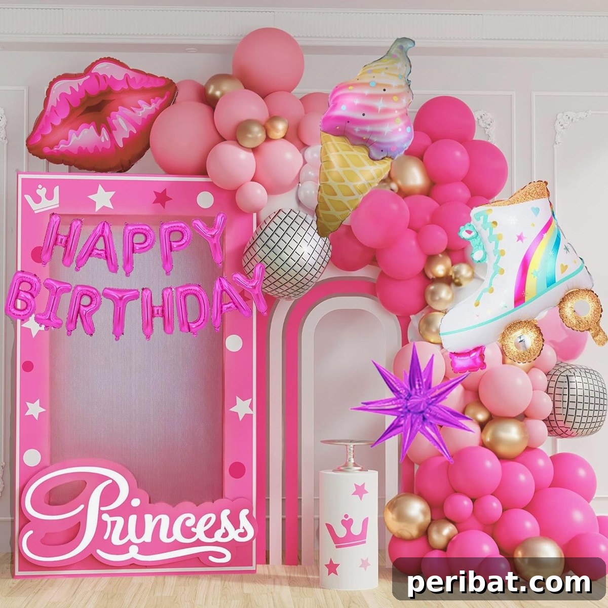 Stunning DIY Balloon Garlands: 27 Ideas & Starter Kits 12 hot pink balloon garland kit