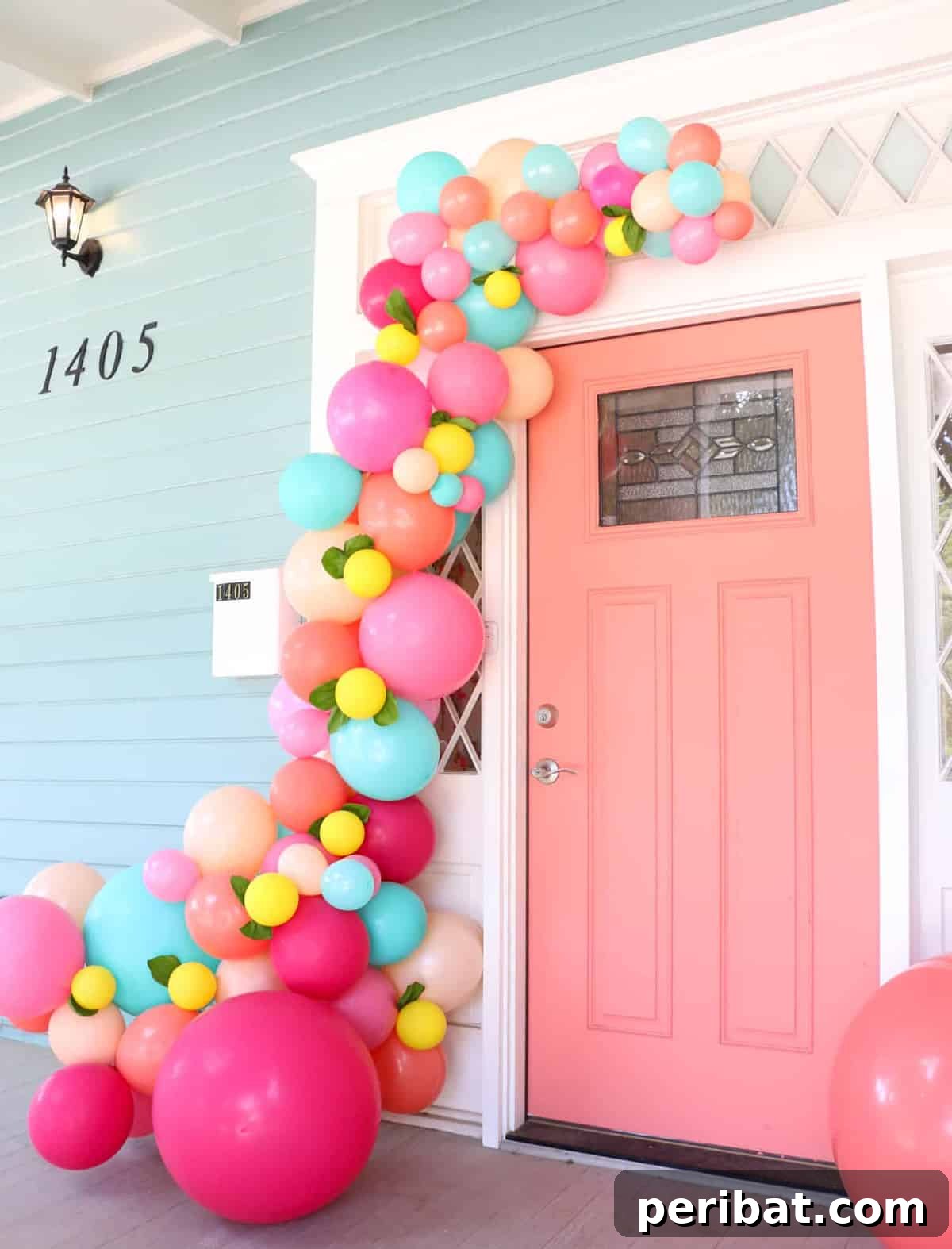 Stunning DIY Balloon Garlands: 27 Ideas & Starter Kits 23 balloon garland for front door