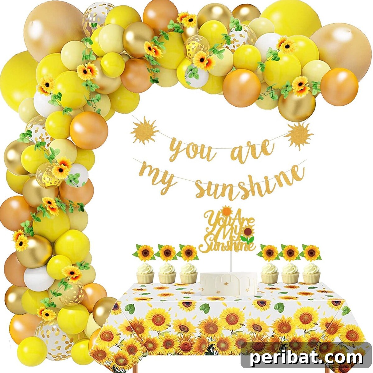 Stunning DIY Balloon Garlands: 27 Ideas & Starter Kits 25 sunny-themed celebration