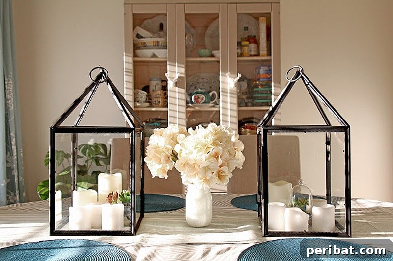 Budget-friendly DIY hurricane lanterns made from dollar store frames