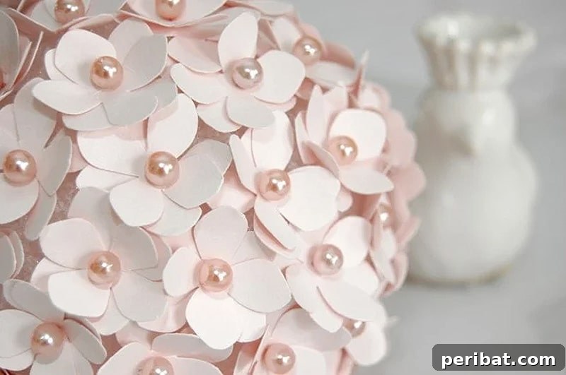 Graceful DIY pomander flower ball centerpiece for weddings
