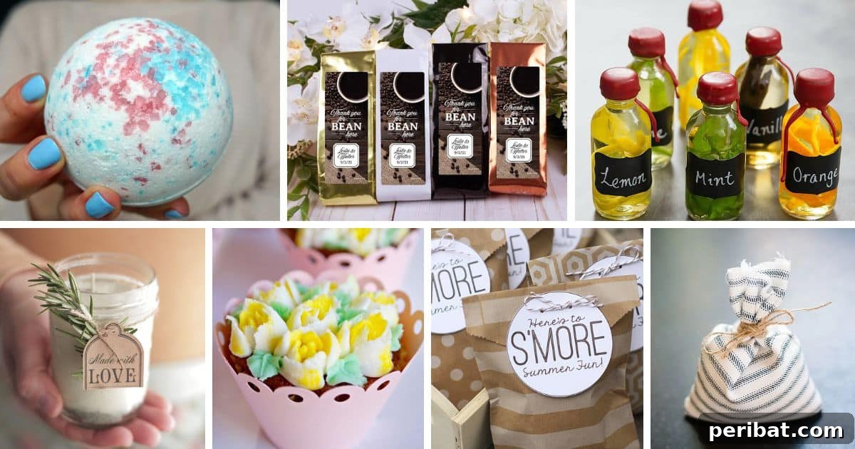 A vibrant collage showcasing 50 diverse DIY party favor ideas