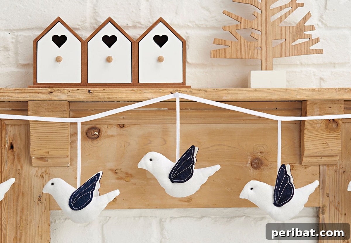 dove decoration elegantly crafted