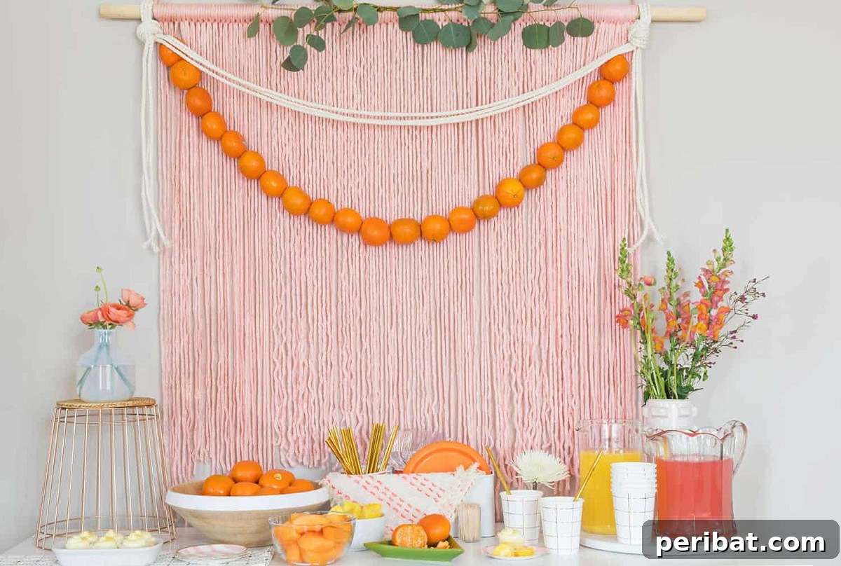 simple brunch backdrop