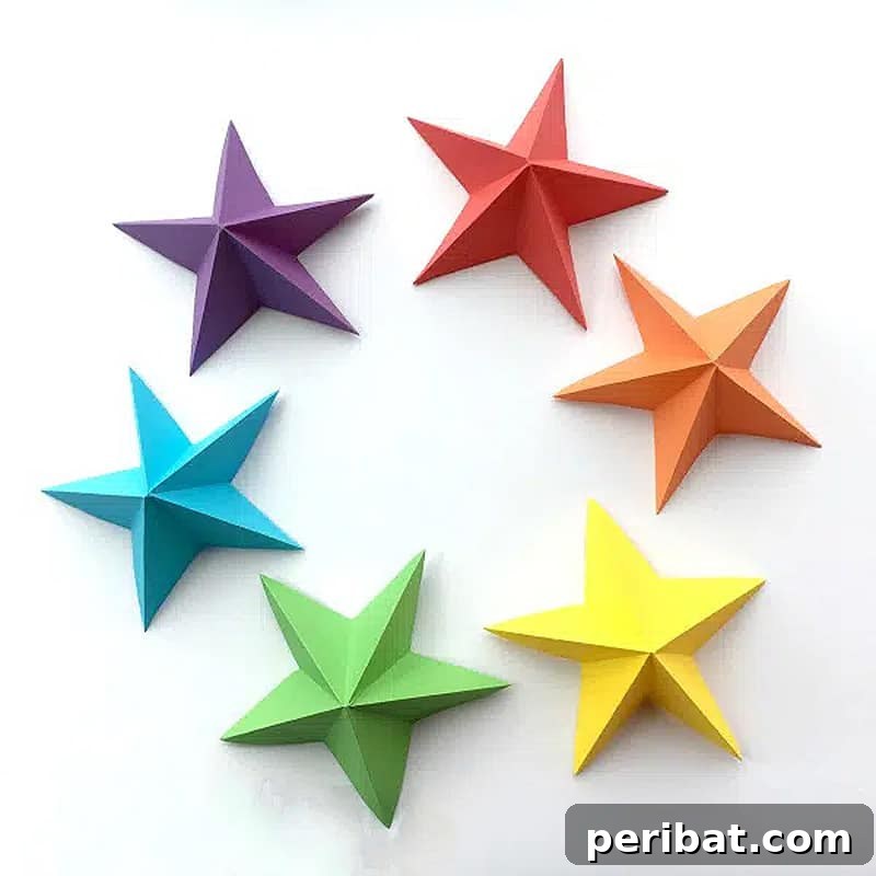 3d paper star kirigami