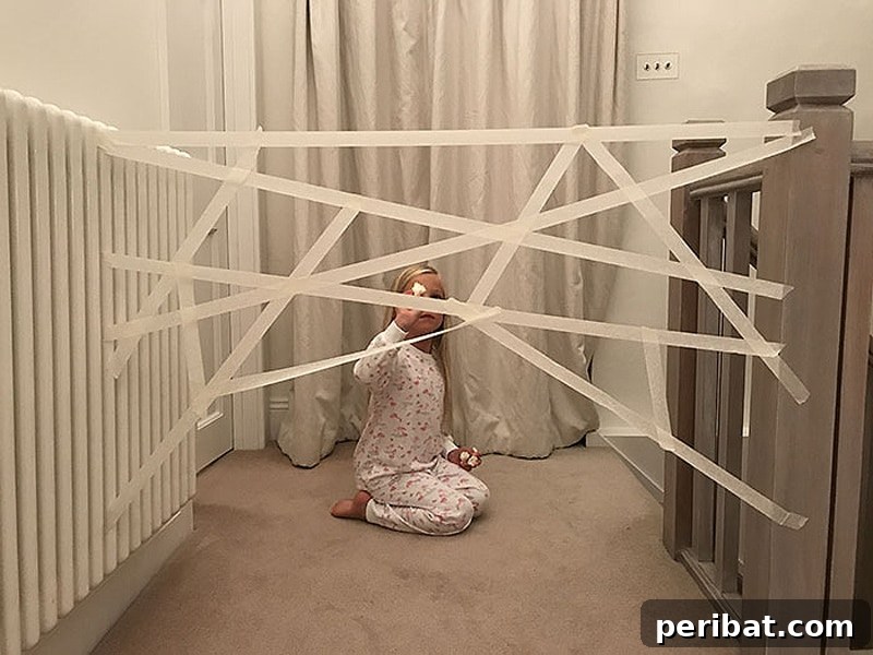 sticky spider web tape