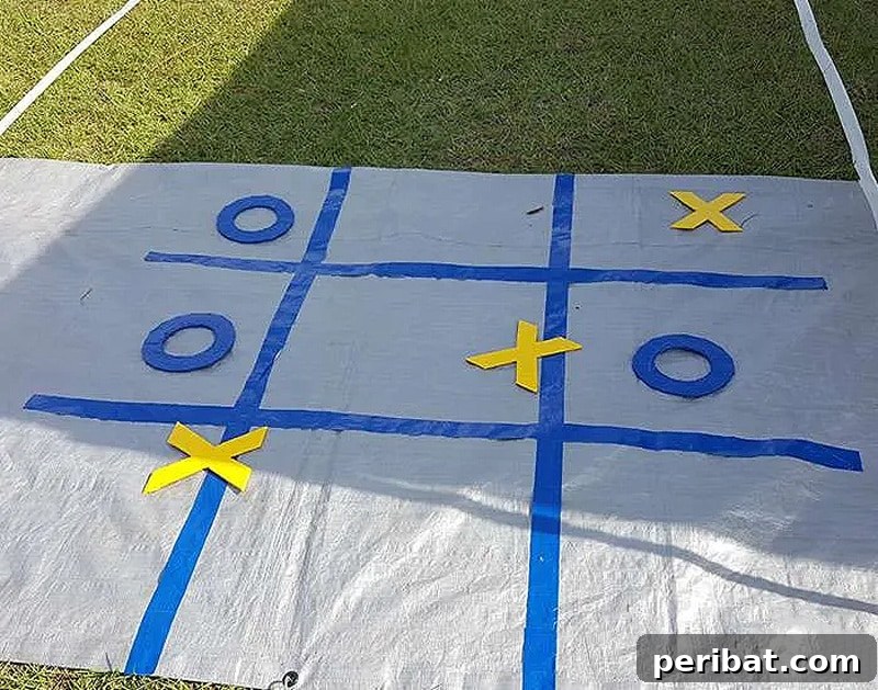 tic tac toe tag game