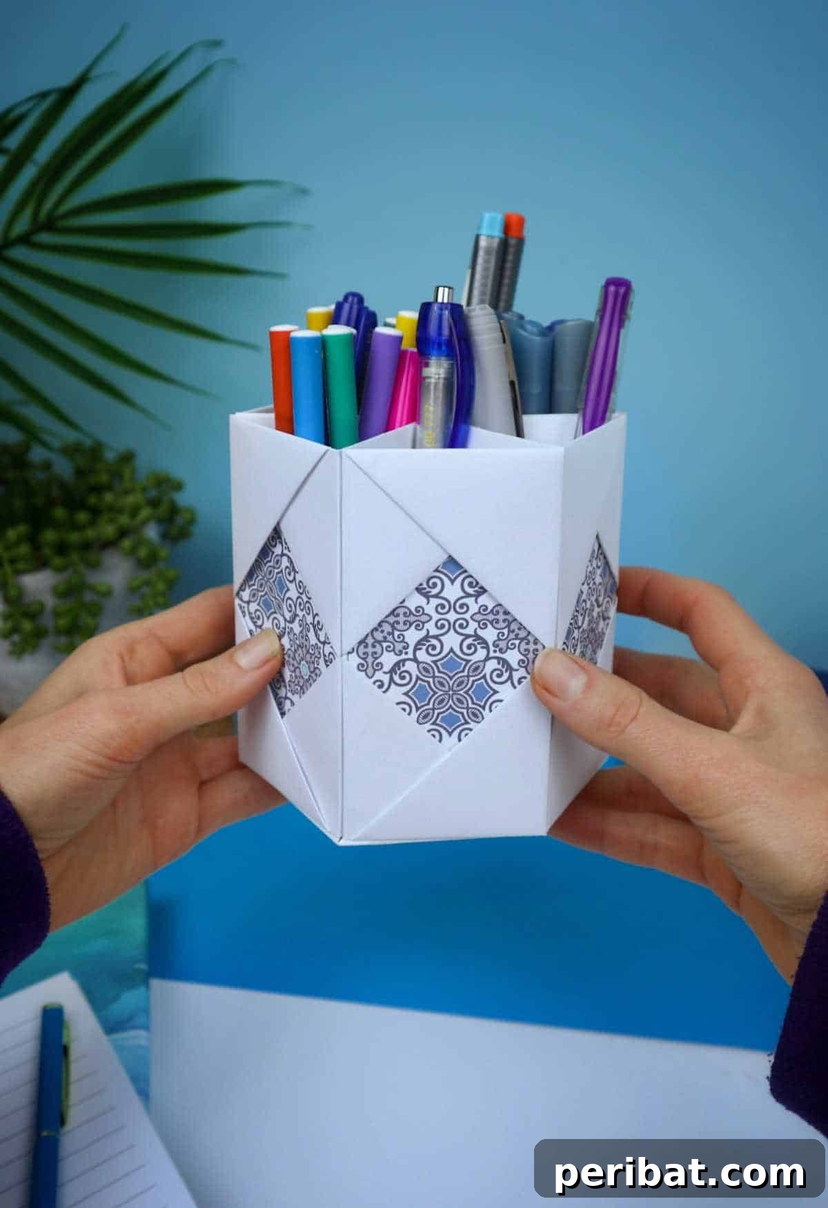pencil holder out of paper