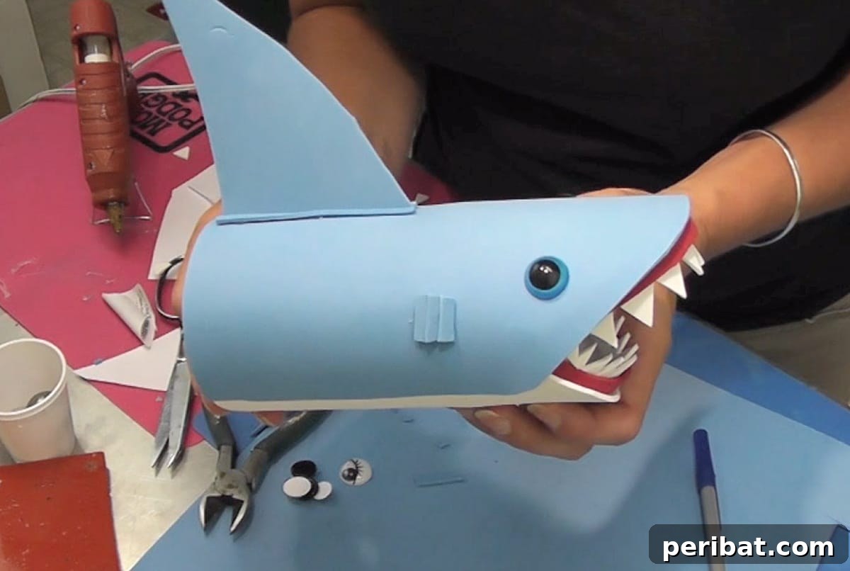 pencil case fun shark-inspired creation