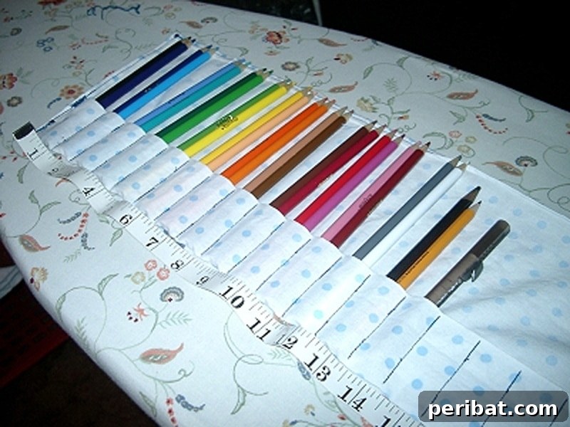 fabric pencil holder