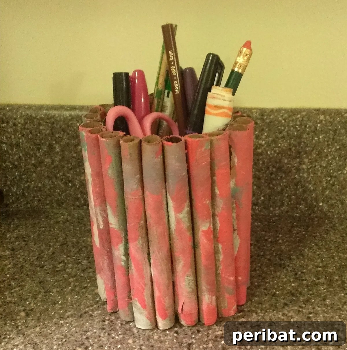 pencil holder from household materials