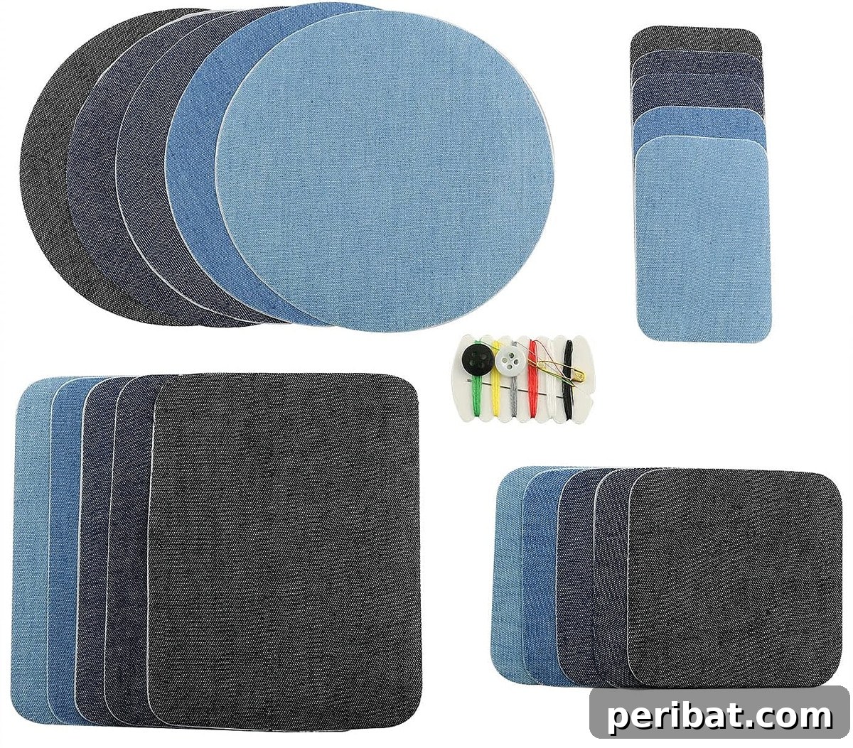 29 Creative DIY Clothing Kits 12 denim patches diy iron on mending patches