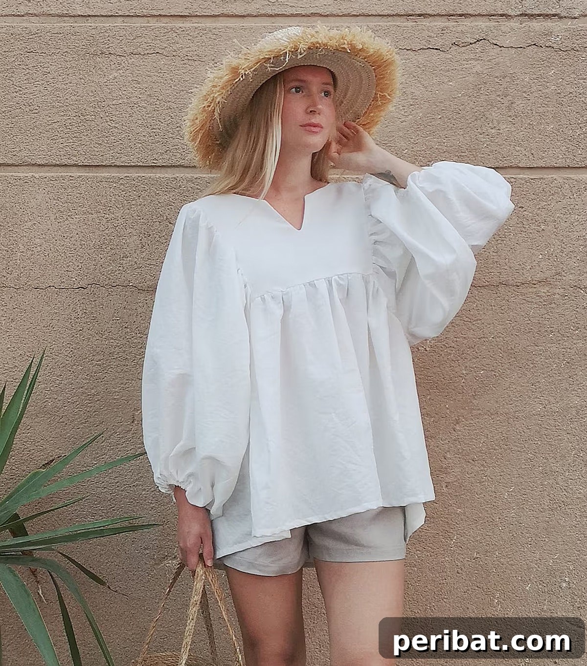 29 Creative DIY Clothing Kits 8 girl in white shirt and hat