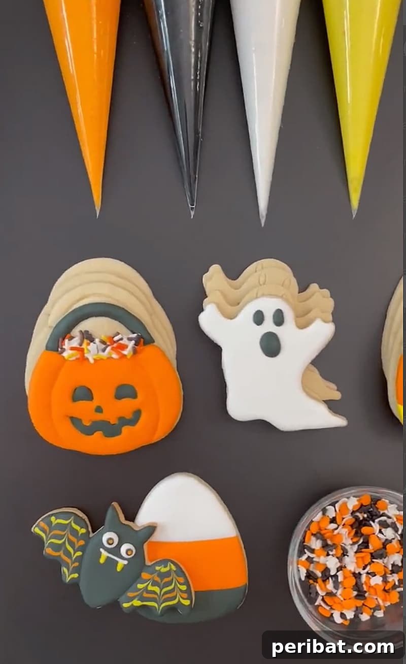 42 Spooktacular DIY Halloween Cookie Treats 39 Halloween cookie decorating kit with various cookie shapes