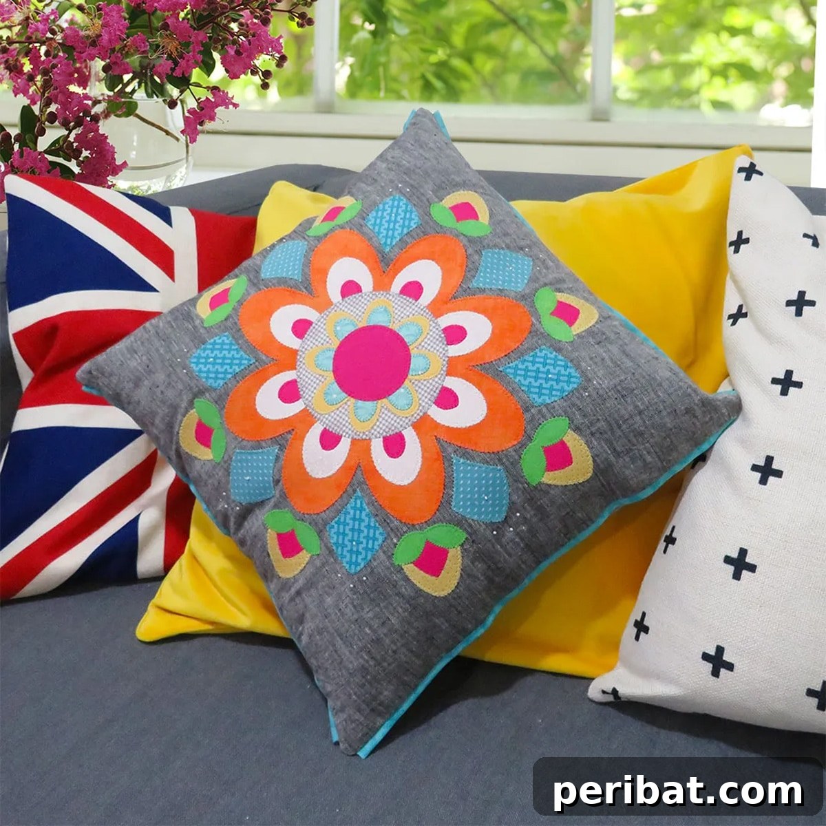 Simple DIY Ideas for Grown-Ups 50 Projects 16 mandala-patterned throw pillows