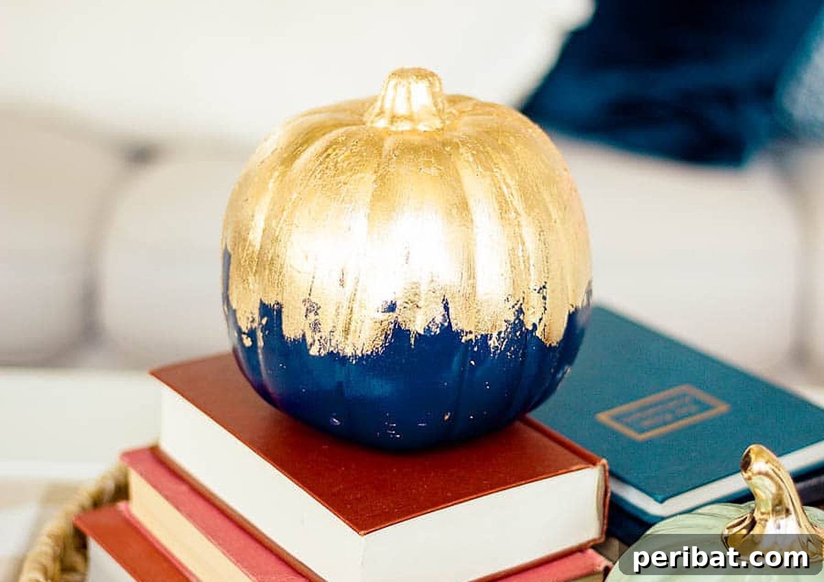 Simple DIY Ideas for Grown-Ups 50 Projects 18 gilded pumpkin