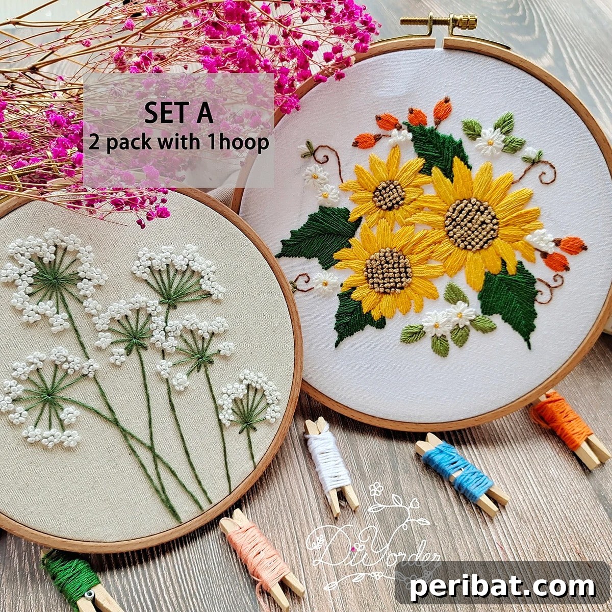Simple DIY Ideas for Grown-Ups 50 Projects 23 embroidery kit