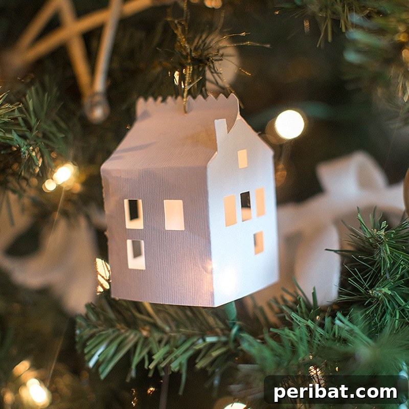 Simple DIY Ideas for Grown-Ups 50 Projects 35 paper house christmas ornament