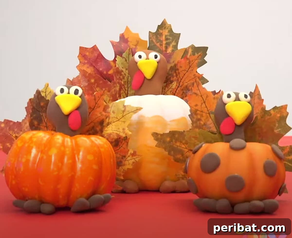 Simple DIY Ideas for Grown-Ups 50 Projects 43 pumpkin turkey decoration