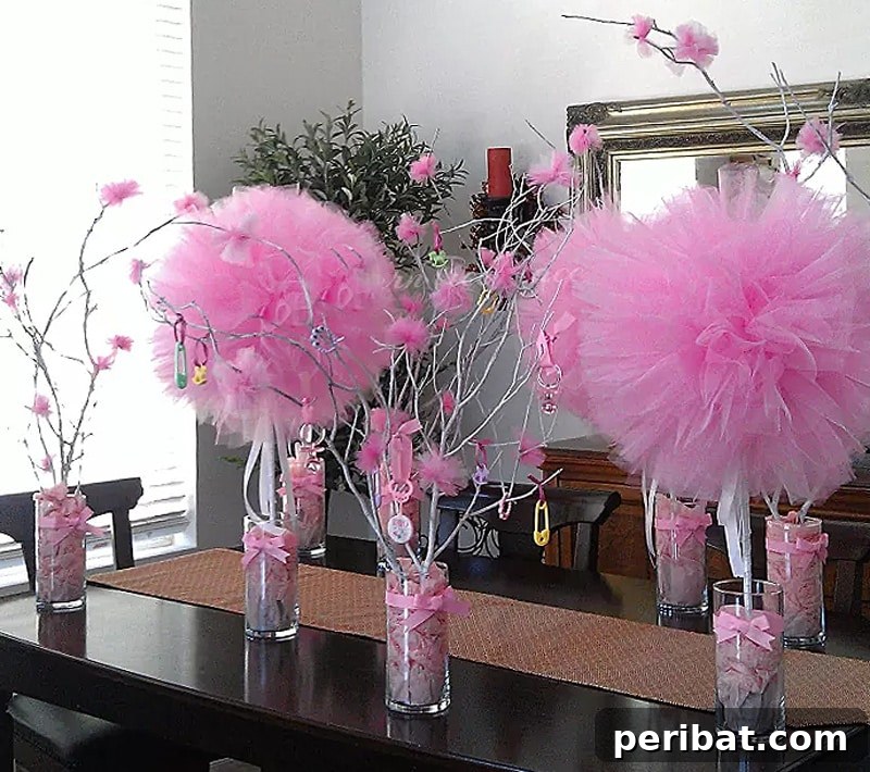 Simple DIY Ideas for Grown-Ups 50 Projects 46 tulle topiary centerpieces