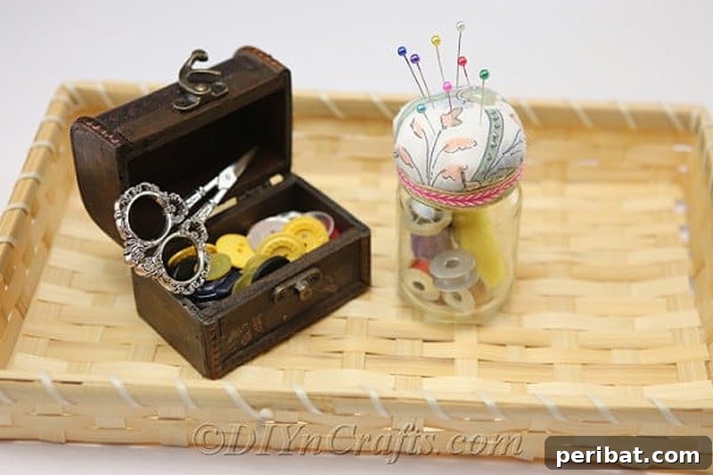 Simple DIY Ideas for Grown-Ups 50 Projects 7 sewing kit organizer pincushion