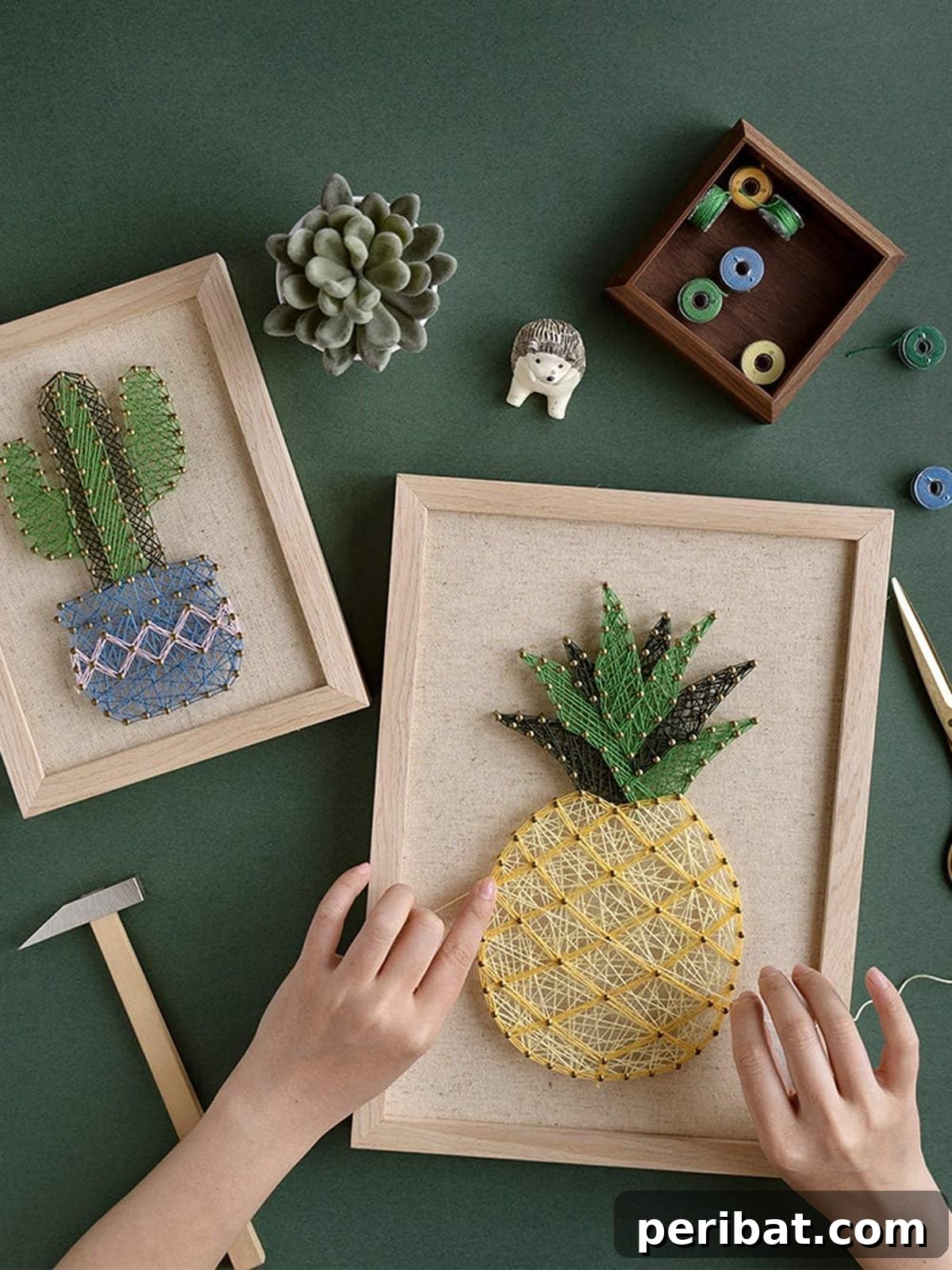 Simple DIY Ideas for Grown-Ups 50 Projects 9 pineapple string art kit