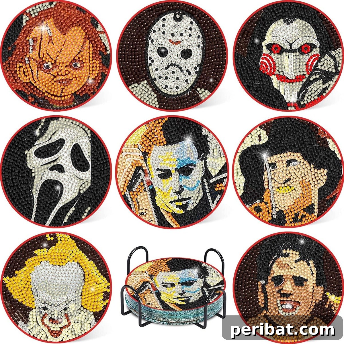 Simple DIY Ideas for Grown-Ups 50 Projects 10 halloween coaster diamond art kits