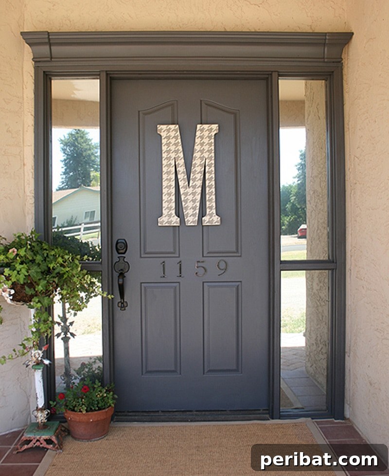 50 Smart DIY Home Improvement Hacks & Essential Products 28 Vibrantly repainted front door, demonstrating an easy DIY home improvement project to instantly refresh a home's exterior
