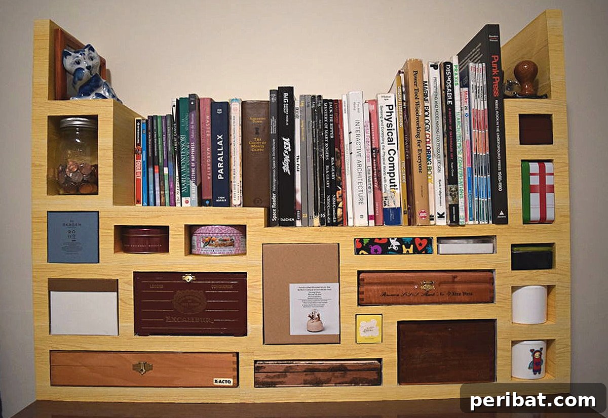 50 Smart DIY Home Improvement Hacks & Essential Products 38 Creative faux wood cardboard shelving unit, offering an affordable and eco-friendly DIY storage solution for any room