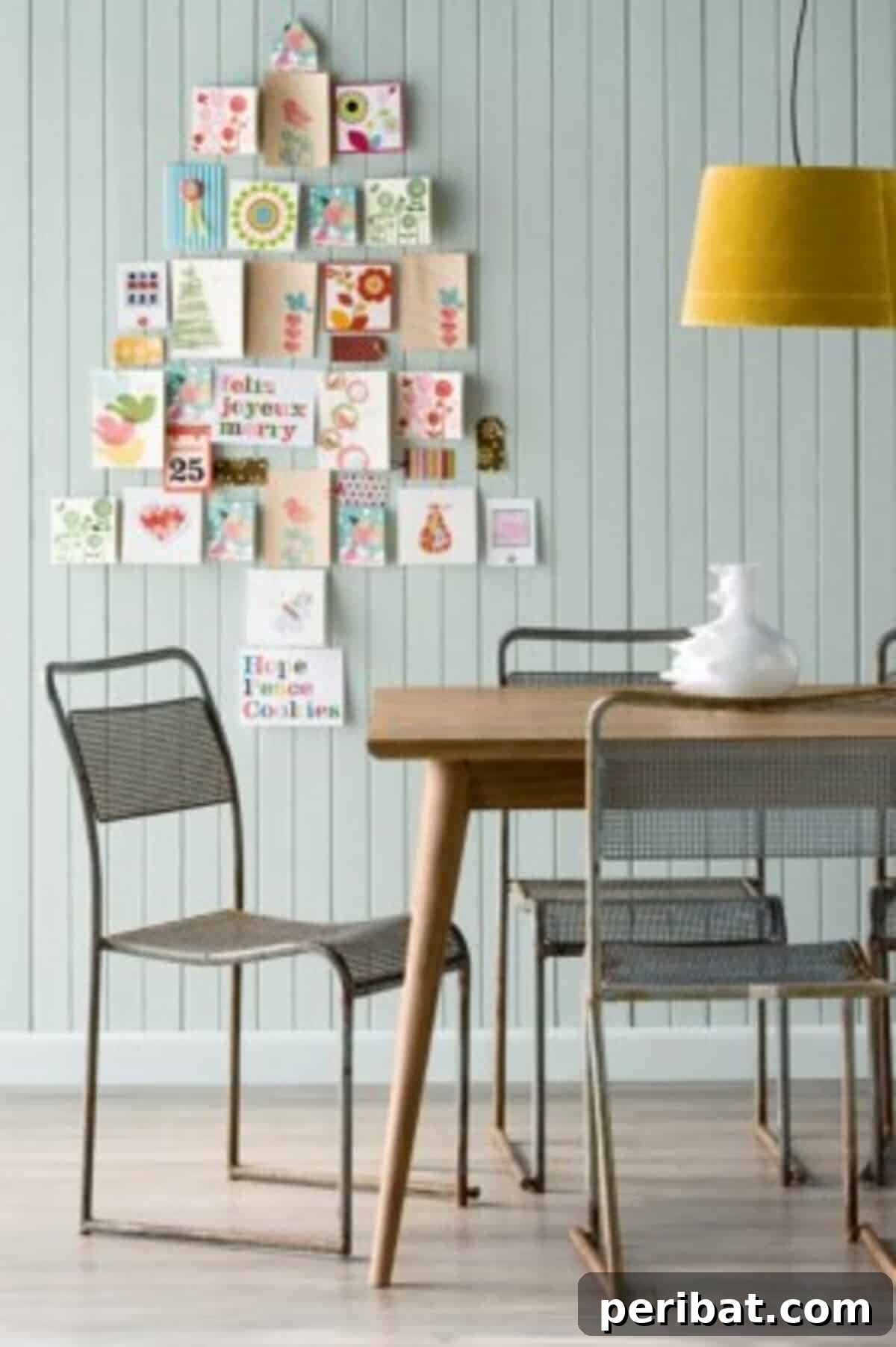 Beyond the Branch: 15 Unique Christmas Tree Ideas 12 Memorable Christmas Card Tree Display for Cherished Greetings