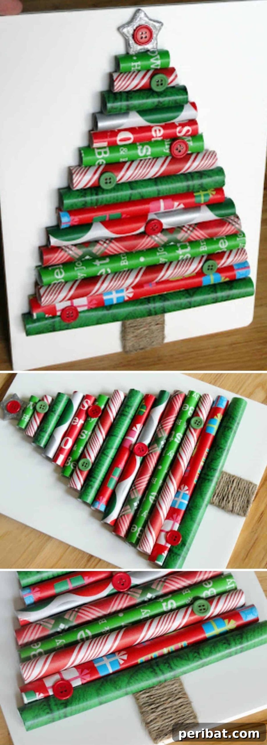 Beyond the Branch: 15 Unique Christmas Tree Ideas 7 Simple yet Striking Wrapping Paper Christmas Tree Idea