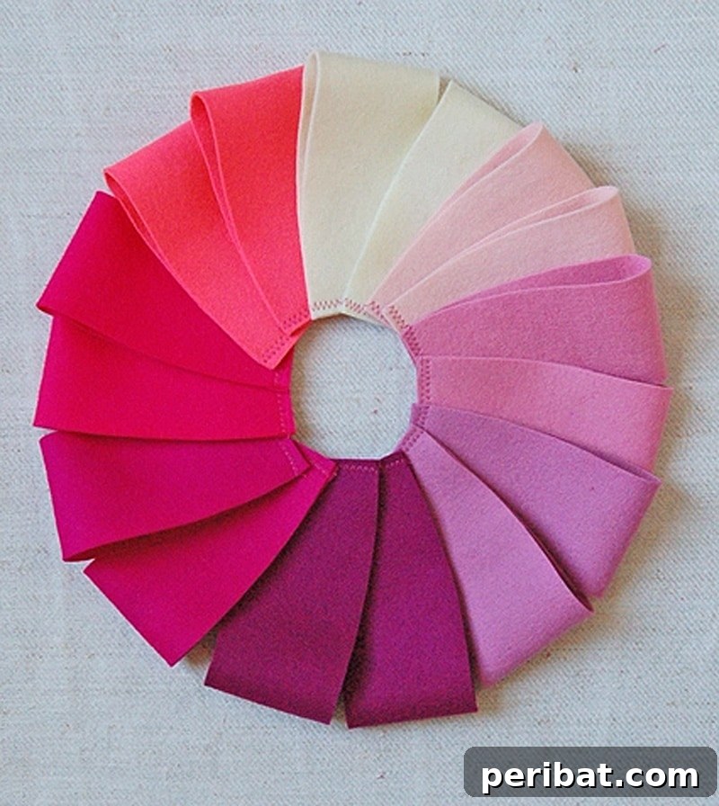 Collection of colorful and personalized felt coffee sleeves, a quick and practical craft
