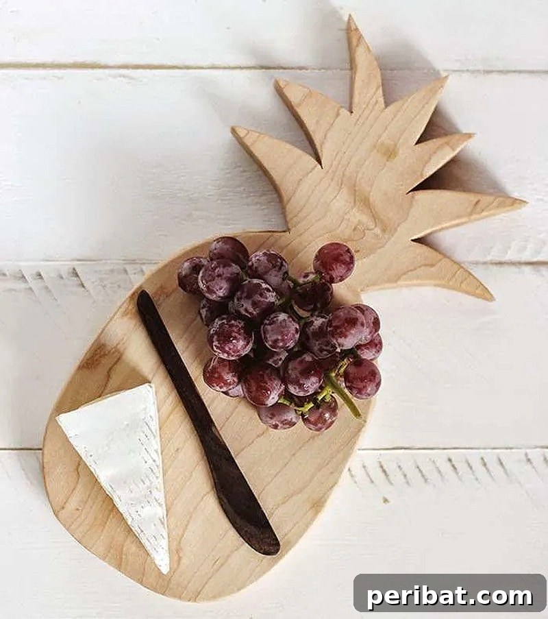 Handmade Chopping Blocks Creative Concepts for Functional Art 14 pineapple cutting board