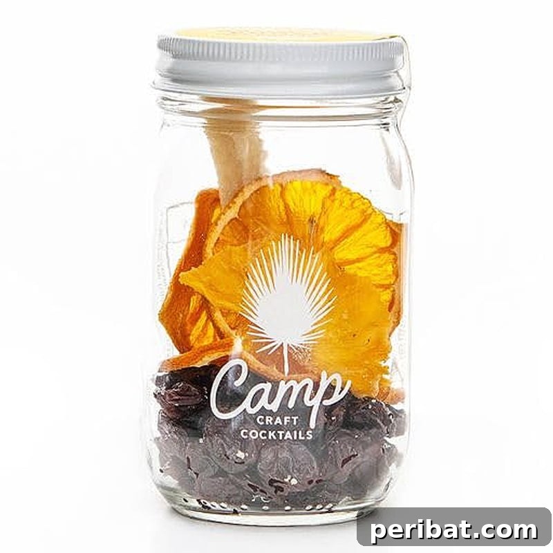 Craft Your Own Cocktails 24 Kit Ideas 23 Uplifting Brunch Punch Mixer Infusion Kit with dehydrated fruits, herbs, and vegan sugar.
