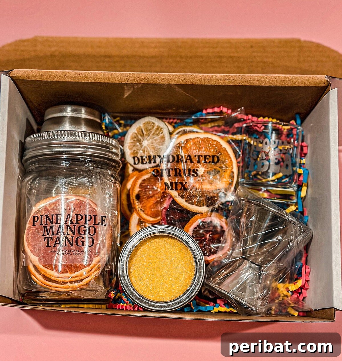 Craft Your Own Cocktails 24 Kit Ideas 24 Playful Mystery Party in a Box cocktail infusion kit for custom drinks.